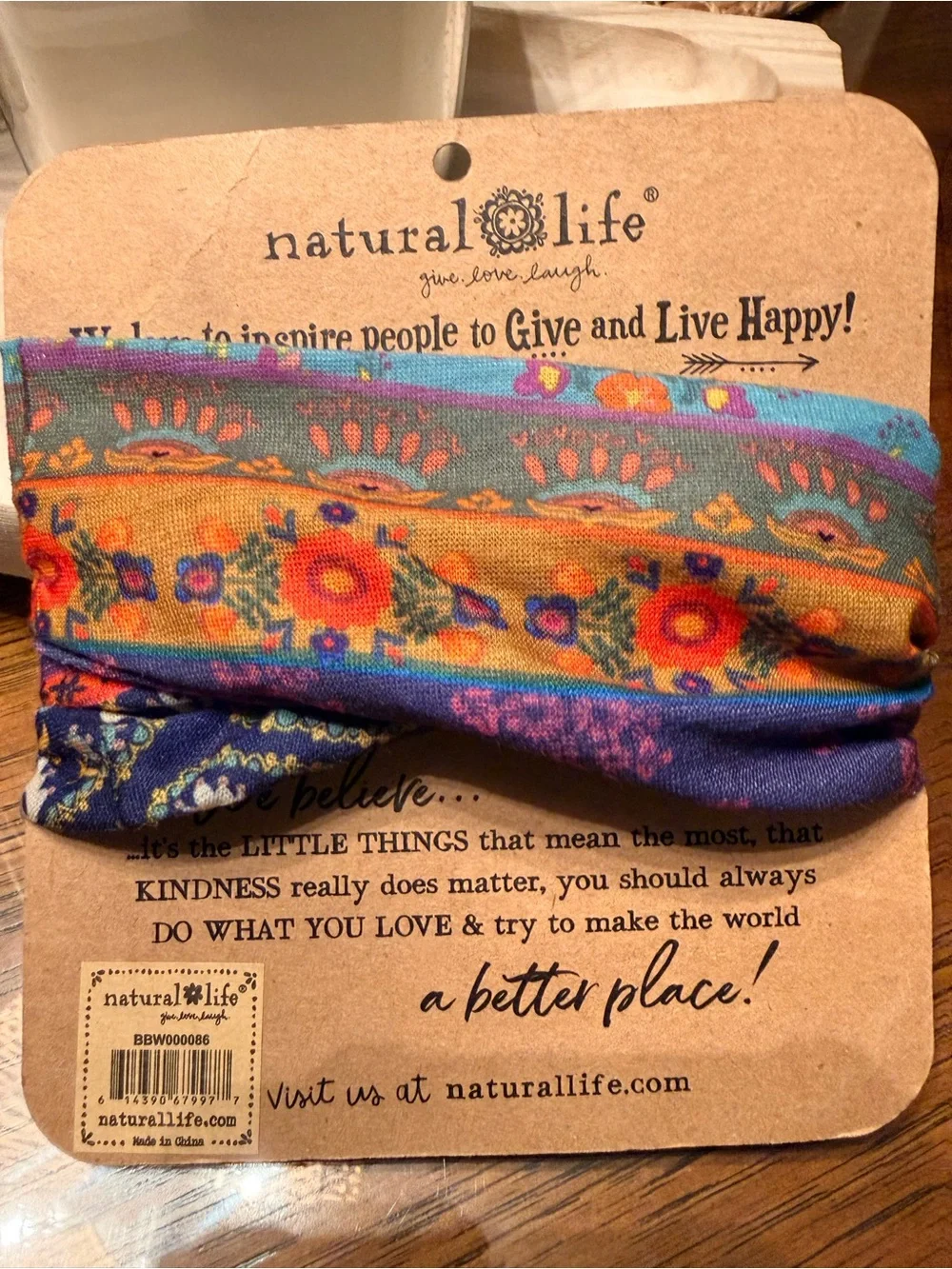 NATURAL LIFE Floral Boho Bandeau - Picture 2 of 3
